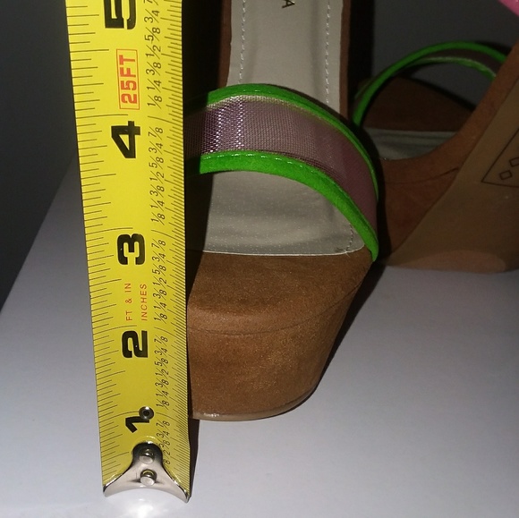 FIRM$ SHOE REPUBLIC COLORBLOCK MESH STILETTO HEELS - Picture 6 of 7